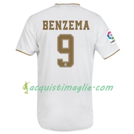 Divisa di Calcio Real Madrid Karim Benzema 9 Prima 2019/2020